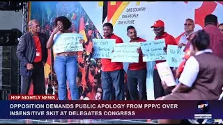 OPPOSITION DEMANDS PUBLIC APOLOGY FROM PPP OVER INSENSITIVE SKIT AT DELEGATES CONGRESS