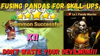Fusing Skill Ups to Save on Devilmon!!! Very F2P Friendly!!!