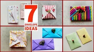 🎄7 Easy Gift Envelopes for Christmas | Paper Envelopes | Folding Letter into Envelopes #gifts