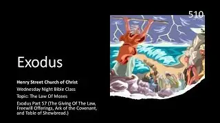 Exodus Part 57: Law of Moses (Giving Of The Law, Freewill Offerings, Ark Of The Covenant...)