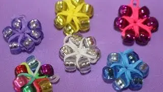 Flor de ligas y abalorios para pulseras