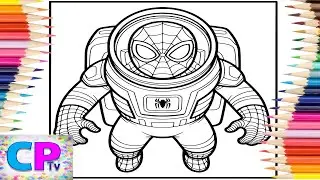 Spiderman Puts on the Astronaut Suit/Spiderman's Journey into Space/Art Therapy/Creative Colors