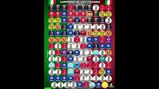all the winners of serie a from 1898 to 2024 #shorts #seriea #winners#football#italy#europe#official