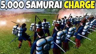 5,000 SAMURAI Charge 1,000 RIFLEMEN! - Total War: Shogun 2 Battle Simulator