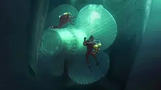 What it Takes to Clean Gigantic Ship Propellers in the Middle of the Ocean