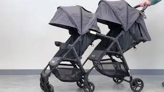 ZOE XL1 TANDEM BEST v2 Fold: Double Stroller Fits into Airplane Overhead Bin!