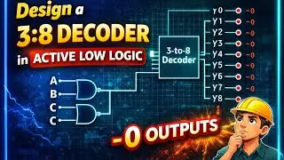 Design a 3:8 Decoder in Active Low Logic | Digital Electronics | Step-by-Step