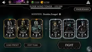 Elder Wind Tower Fatal Battle 195 | Mortal Kombat Mobile