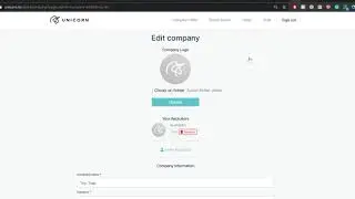 Company - How to update your company profile