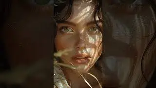 Seraphina: The Sunlit Veil &ndash; A Hyperreal Portrait of Light and Shadow