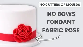 🌹 Easy Fabric Rose &ndash; No Cutters | Perfect Bow Alternative 🌹