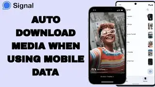 How To Auto Download Media When Using Mobile Data On Signal App | Step By Step