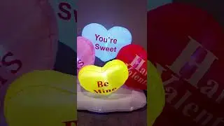 Надувная фигура &laquo;Конфетные сердечки&raquo; ко Дню святого Валентина #конфетныесердечки #деньсвятоговале...
