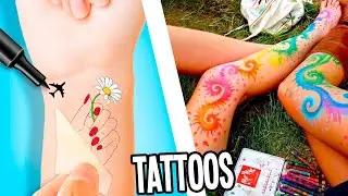 DIY Temporary Tattoos At Home | 5 Waterproof Methods! Super EASY