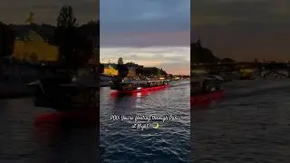 Paris at Night ✨Seine River Cruise POV #shorts #travel #shortvideo