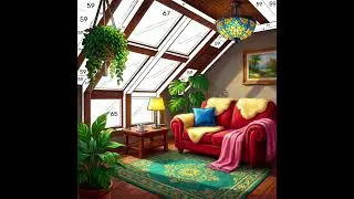 Cozy Attic Retreat #video #cozy #loft #relaxation #warm #space 