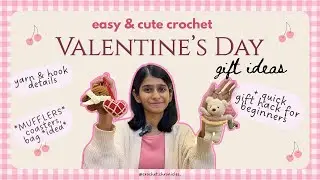 Crochet Gift Ideas for Valentines Day! Quick & Easy 💖 Yarn & Hook Free tutorials | Crochet Valentine