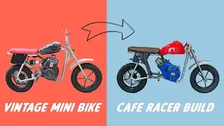Vintage Mini Bike to Cafe Racer Transformation! | Part 1 Rolling Frame