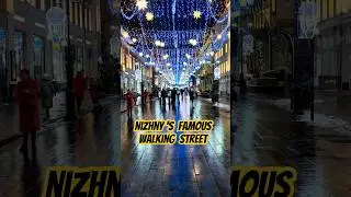 Walking Through Nizhny Novgorod&rsquo;s Famous Market Street 🇷🇺✨#nizhnynovgorod #travel  #walkingstreet