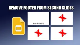 How to remove footer from second slides in google slides