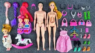 13 Minutes Satisfying with Unboxing Barbie Family Playset, Doll Dressup Set Toys ASMR | Review Toys