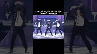 bang chan, changbin, hyunjin smart challenge skz fanmeeting #straykids #lesserafim #challenge