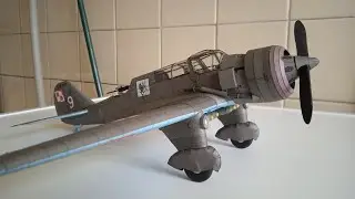 PZL P 23B Karaś Fly Model Gomix Model Kartonowy