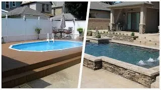 75 Mid-sized Aboveground Pool Design Ideas You'll Love 🔴