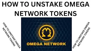 HOW TO UNSTAKE OMEGA NETWORK TOKENS ON THE OMEGA NETWORK APP.