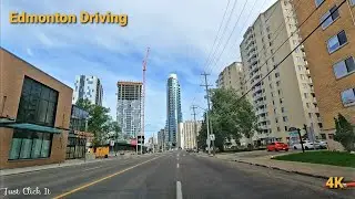 Driving around Westmount Neighborhood, Edmonton, AB, Canada