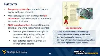 Introduction to the Office of Technology Transfer and the Intellectual Property Process