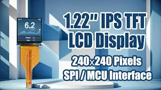 Square 1.22 inch 240x240 IPS TFT LCD Display 4-wire SPI ST7789