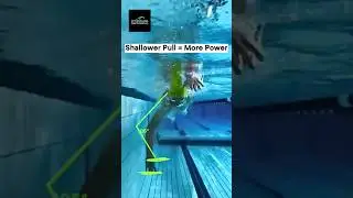 SHALLOWER PULL = MORE POWER #swimming #swimmingtips