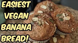 EASIEST VEGAN BANANA BREAD *SO TASTY!*