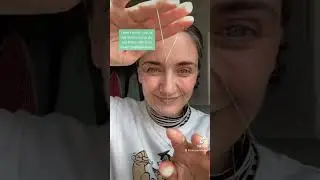Face threading my menopausal chin hairs 😂🫶#facethreading #beautyhavks #menopausesymptoms