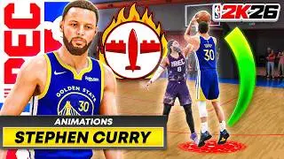 STEPH CURRY BUILD + ALL SIGNATURE MOVES in the RANDOM REC (NBA 2K26)