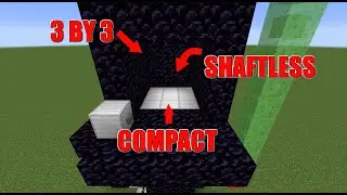 Minecraft 3 by 3 Shaftless elevator 1.15 + | full platform | compact and simple