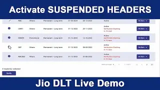 Activate Suspended DLT Headers & Content Templates | Jio DLT | Vodafone DLT | Airtel DLT | Fast2SMS
