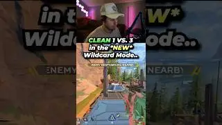 CLEAN 1 VS. 3 in the *NEW* Wildcard Mode in Apex Legends #apexlegends #apexlegendsclips #apexclips