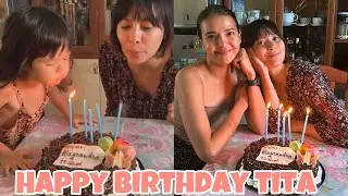 FIORE ANAK NI ASSUNTA DE ROSSI NAKI CELEBRATE  NG BIRTHDAY SA KANYANG TITA ISABEL SA ITALY