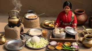 Miniature Doll Momos & Milk Tea Cooking ASMR ☕🥟  Indian Village Tiny Kitchen Story
