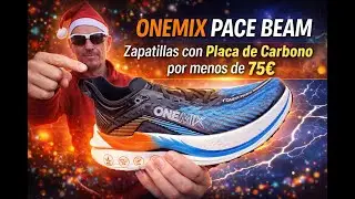 OneMix Pace Beam Black/Orange | Zapatillas con Placa de Carbono por menos de 75&euro;
