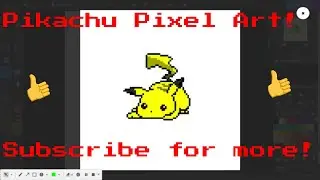 Pikachu Pixel Art | DrawStylezArt