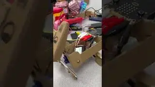 Cardboard Robot Doggie with MIcro:Bit #Robot #Robots #CardboardRobots #Robotics #MicroBit