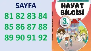 3. SINIF HAYAT BİLGİSİ DERS KİTABI SAYFA 81 82 83 84 85 86 87 88 89 90 91 92