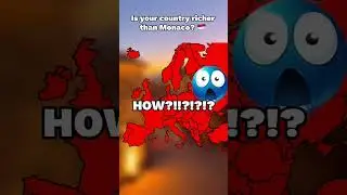 Is your country richer than monaco? #shorts #map #mapping #history #geography #europe