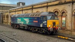 DRS thunderbird heads to Gresty, Ex TFW 769 heads for Crewe T.M.D.(E) + services at Crewe (3/1/25)