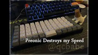 Preonic with Blueberry switches DESTROYS my typing speed! Typing Sounds!