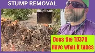 Removing Stumps in Sarasota, with the TAKEUCHI TB370 Compact Excavator
