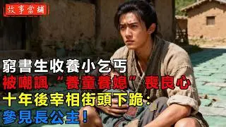 窮書生收養小乞丐，被嘲諷“養童養媳”喪良心，十年後宰相街頭下跪：參見長公主！| 民間故事 | 故事當舖